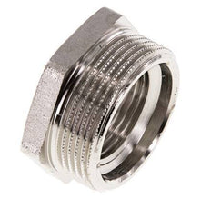 G 1'' x G 1 1/2'' F/M Vernikkeld Messing Verloopring 16 Bar