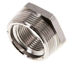 G 1'' x G 1 1/2'' F/M Vernikkeld Messing Verloopring 16 Bar