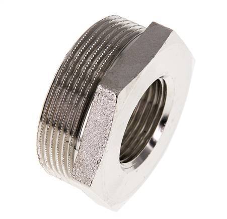 G 1'' x G 2'' F/M Vernikkeld Messing Verloopring 16 Bar