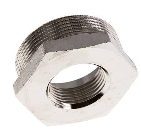 G 1'' x G 2'' F/M Vernikkeld Messing Verloopring 16 Bar