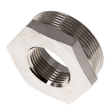 G 1'' x G 2'' F/M Vernikkeld Messing Verloopring 16 Bar