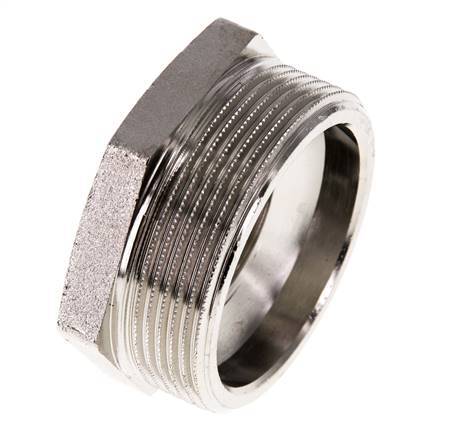 G 1'' x G 2'' F/M Vernikkeld Messing Verloopring 16 Bar