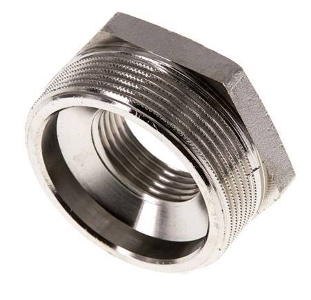 G 1'' x G 2'' F/M Vernikkeld Messing Verloopring 16 Bar