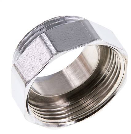 G 1 1/2'' x G 1 1/4'' F/M Nickel plated Brass Reducing Ring 16 Bar