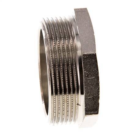 G 1 1/2'' x G 2'' F/M Vernikkeld Messing Verloopring 16 Bar
