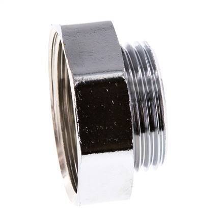 G 1 1/4'' x G 1'' F/M Vernikkeld Messing Verloopring 16 Bar