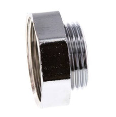 G 1 1/4'' x G 1'' F/M Vernikkeld Messing Verloopring 16 Bar