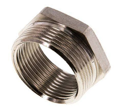 G 1 1/4'' x G 1 1/2'' F/M Vernikkeld Messing Verloopring 16 Bar