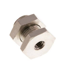 M5 x G 1/8'' F/M Nickel plated Brass Bulkhead Fitting 16 Bar [2 Pieces]