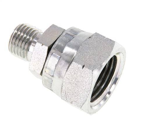 G 1/2'' x G 1/4'' F/M Verzinkt Stalen Neusstuk 300 Bar - Hydrauliek