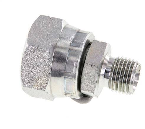 G 1/2'' x G 1/4'' F/M Verzinkt Stalen Neusstuk 300 Bar - Hydrauliek