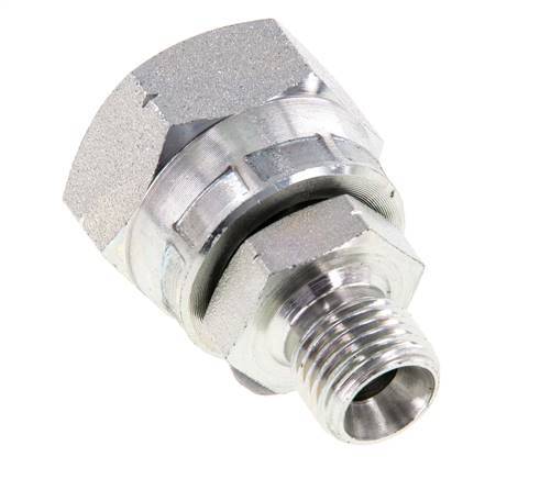 G 1/2'' x G 1/4'' F/M Verzinkt Stalen Neusstuk 300 Bar - Hydrauliek
