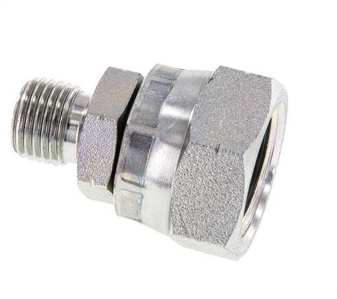 G 1/2'' x G 1/4'' F/M Verzinkt Stalen Neusstuk 300 Bar - Hydrauliek