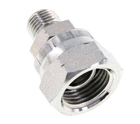 G 1/2'' x G 1/4'' F/M Verzinkt Stalen Neusstuk 300 Bar - Hydrauliek