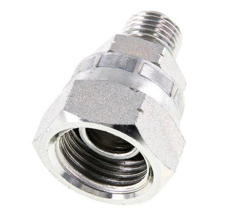 G 1/2'' x G 1/4'' F/M Verzinkt Stalen Neusstuk 300 Bar - Hydrauliek