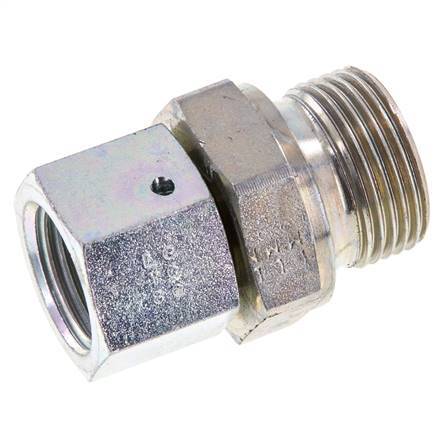 G 1/2'' x G 3/4'' F/M Verzinkt Stalen Neusstuk 300 Bar - Hydrauliek