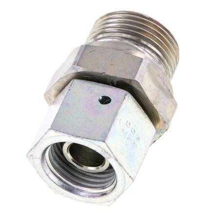 G 1/2'' x G 3/4'' F/M Verzinkt Stalen Neusstuk 300 Bar - Hydrauliek