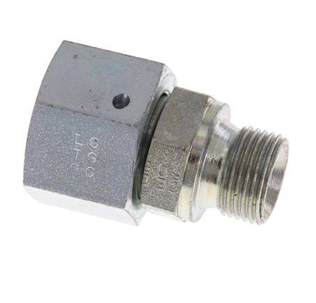 G 1/2'' x G 3/8'' F/M Verzinkt Stalen Neusstuk 300 Bar - Hydrauliek