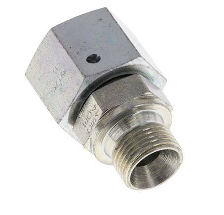 G 1/2'' x G 3/8'' F/M Verzinkt Stalen Neusstuk 300 Bar - Hydrauliek