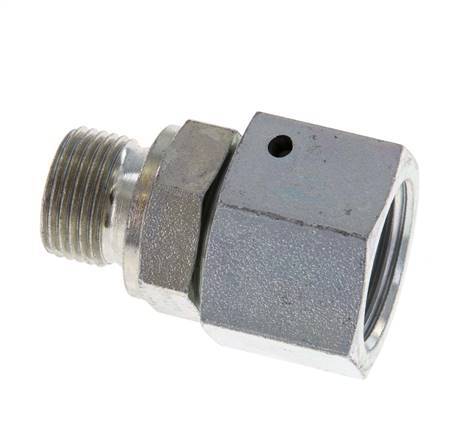 G 1/2'' x G 3/8'' F/M Verzinkt Stalen Neusstuk 300 Bar - Hydrauliek