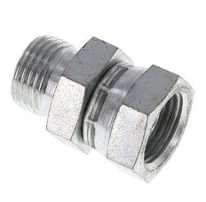 G 1/2'' F/M Zinc plated Steel Reducing Adapter 300 Bar - Hydraulic