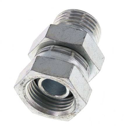 G 1/2'' F/M Verzinkt Stalen Neusstuk 300 Bar - Hydrauliek