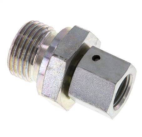 G 1/4'' x G 1/2'' F/M Verzinkt Stalen Neusstuk 350 Bar - Hydrauliek