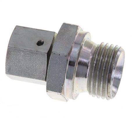 G 1/4'' x G 1/2'' F/M Verzinkt Stalen Neusstuk 350 Bar - Hydrauliek