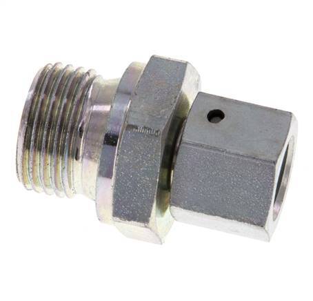 G 1/4'' x G 1/2'' F/M Verzinkt Stalen Neusstuk 350 Bar - Hydrauliek