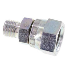 G 1/4'' x G 1/8'' F/M Zinc plated Steel Reducing Adapter 400 Bar - Hydraulic