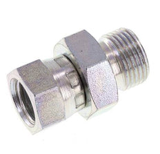 G 1/4'' x G 3/8'' F/M Verzinkt Stalen Neusstuk 325 Bar - Hydrauliek