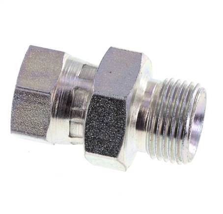 G 1/4'' x G 3/8'' F/M Verzinkt Stalen Neusstuk 325 Bar - Hydrauliek