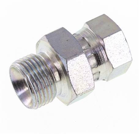 G 1/4'' x G 3/8'' F/M Verzinkt Stalen Neusstuk 325 Bar - Hydrauliek