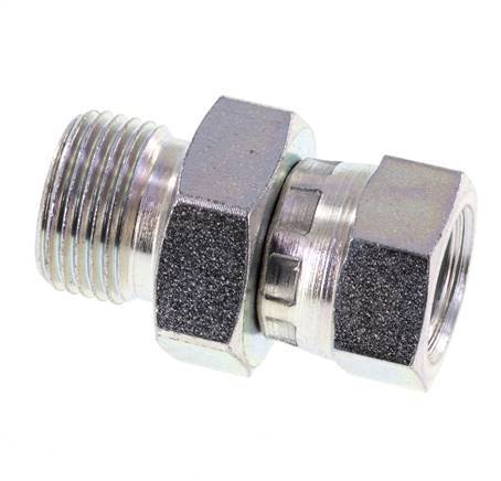 G 1/4'' x G 3/8'' F/M Verzinkt Stalen Neusstuk 325 Bar - Hydrauliek