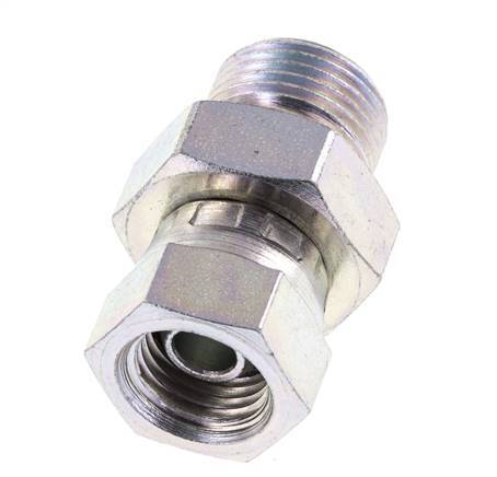 G 1/4'' x G 3/8'' F/M Verzinkt Stalen Neusstuk 325 Bar - Hydrauliek