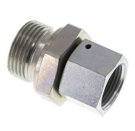 G 3/4'' x G 1'' F/M Zinc plated Steel Reducing Adapter 175 Bar - Hydraulic