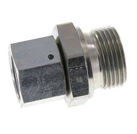 G 3/4'' x G 1'' F/M Zinc plated Steel Reducing Adapter 175 Bar - Hydraulic