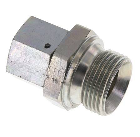 G 3/4'' x G 1'' F/M Zinc plated Steel Reducing Adapter 175 Bar - Hydraulic