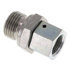 G 3/8'' x G 1/2'' F/M Zinc plated Steel Reducing Adapter 350 Bar - Hydraulic