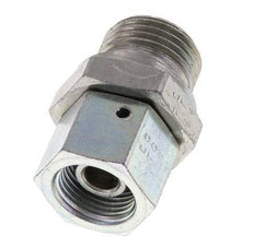 G 3/8'' x G 1/2'' F/M Zinc plated Steel Reducing Adapter 350 Bar - Hydraulic