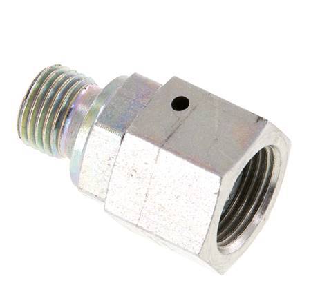 G 3/8'' x G 1/4'' F/M Verzinkt Stalen Neusstuk 350 Bar - Hydrauliek