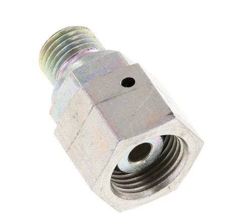 G 3/8'' x G 1/4'' F/M Verzinkt Stalen Neusstuk 350 Bar - Hydrauliek