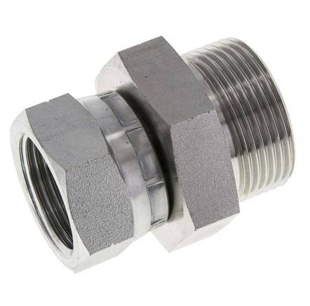 G 1'' x G 1 1/4'' F/M Verzinkt Stalen Neusstuk 150 Bar - Hydrauliek