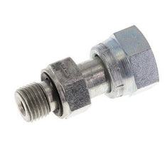 UN 11/16''-16 x G 1/4'' F/M Verzinkt Stalen Neusstuk ORFS 630 Bar - Hydrauliek