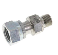 UN 11/16''-16 x G 1/4'' F/M Verzinkt Stalen Neusstuk ORFS 630 Bar - Hydrauliek