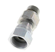 UN 13/16''-16 x G 3/8'' F/M Zinc plated Steel Reducing Adapter ORFS 630 Bar - Hydraulic