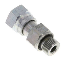 UN 13/16''-16 x G 3/8'' F/M Zinc plated Steel Reducing Adapter ORFS 630 Bar - Hydraulic