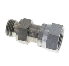 UNS 1''-14 x G 1/2'' F/M Verzinkt Stalen Neusstuk ORFS 400 Bar - Hydrauliek