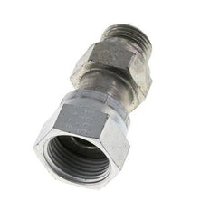UNS 1''-14 x G 1/2'' F/M Verzinkt Stalen Neusstuk ORFS 400 Bar - Hydrauliek