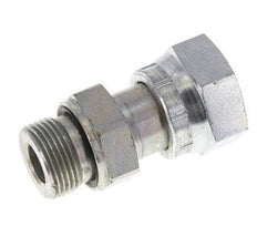 UN 1-3/16''-12 x G 3/4'' F/M Verzinkt Stalen Neusstuk ORFS 400 Bar - Hydrauliek